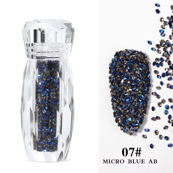 Mikro Diamant Rhinsten #7 BLÅ AB