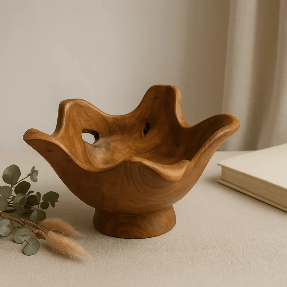 Teak Rod Dekorativ Skål
