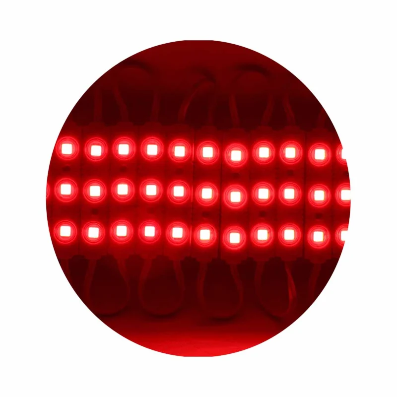 10 * Rød SMD LED-modul injektionsmodul IP65 klæbestrimmel ~1751