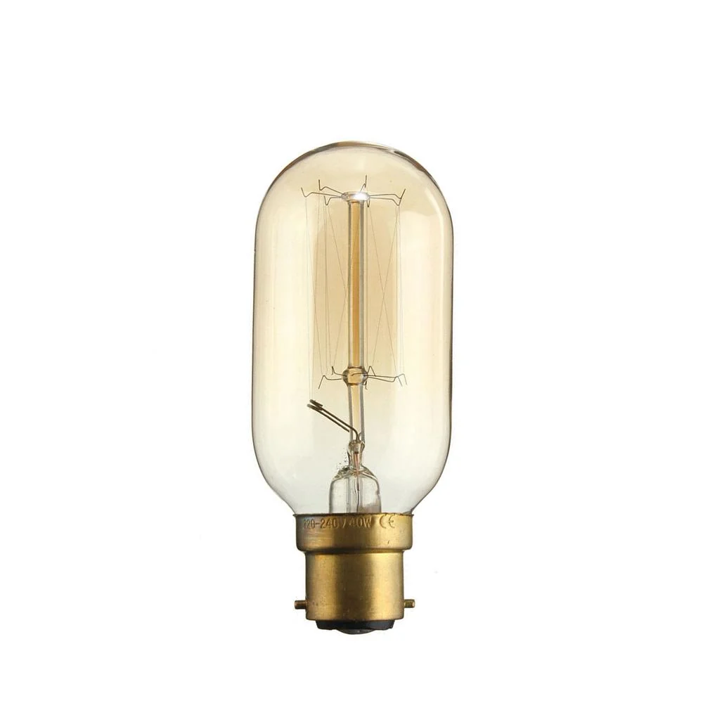 Vintage B22 dæmpbar pære T45 til loftslampe ~1010