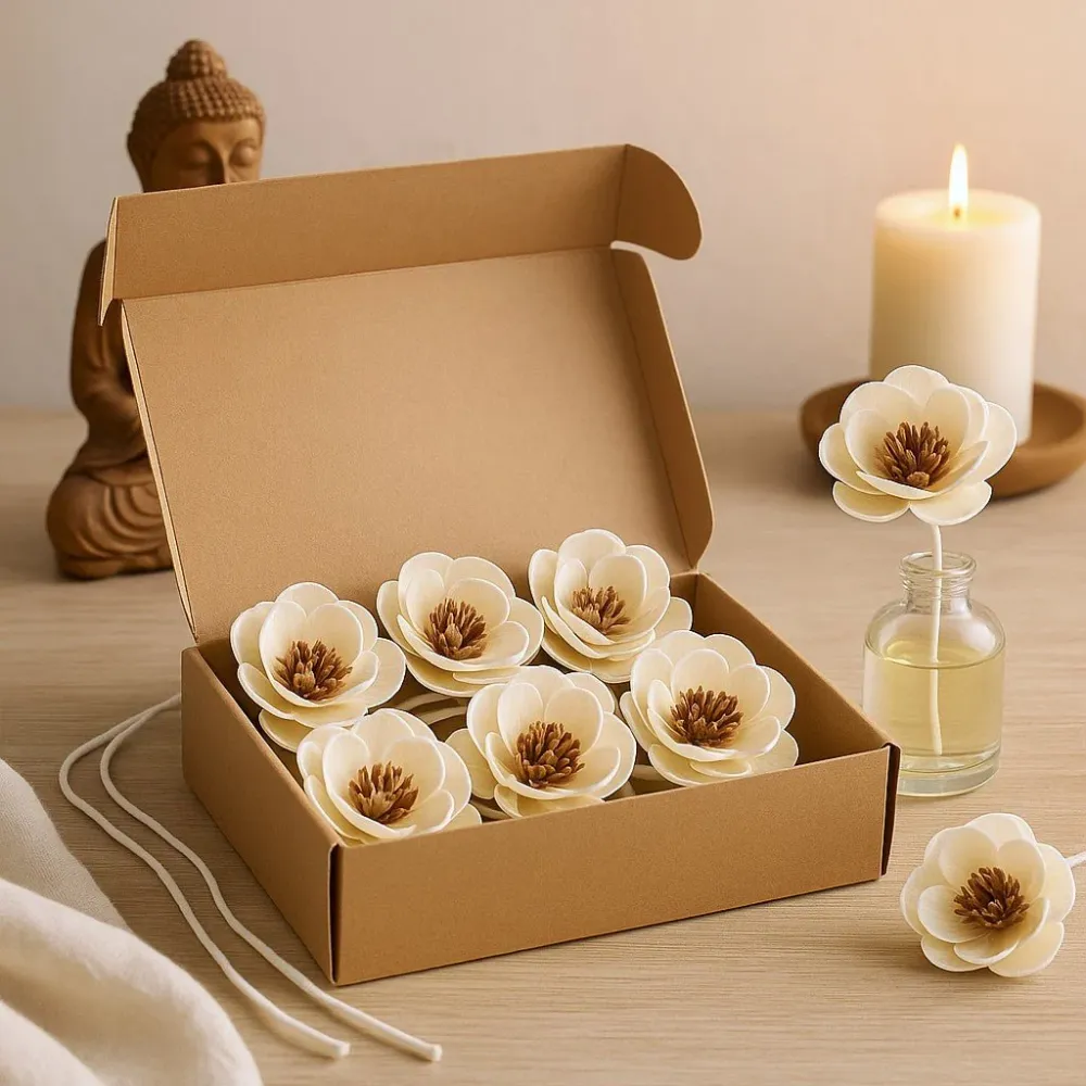Sola Træ Diffuser Blomster Valmue På Snor 12-Pak
