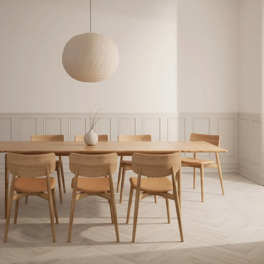 PURE Dining Table Length 190 Including 2 Further Plates FLP
