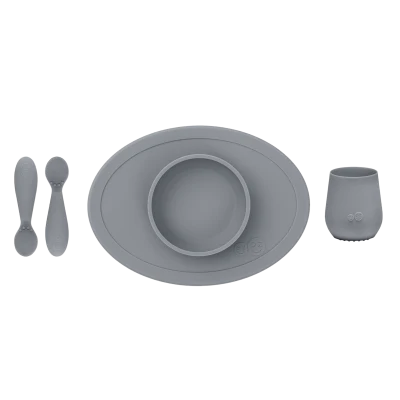ezpz First Foods Adjust, spisesæt - Grå