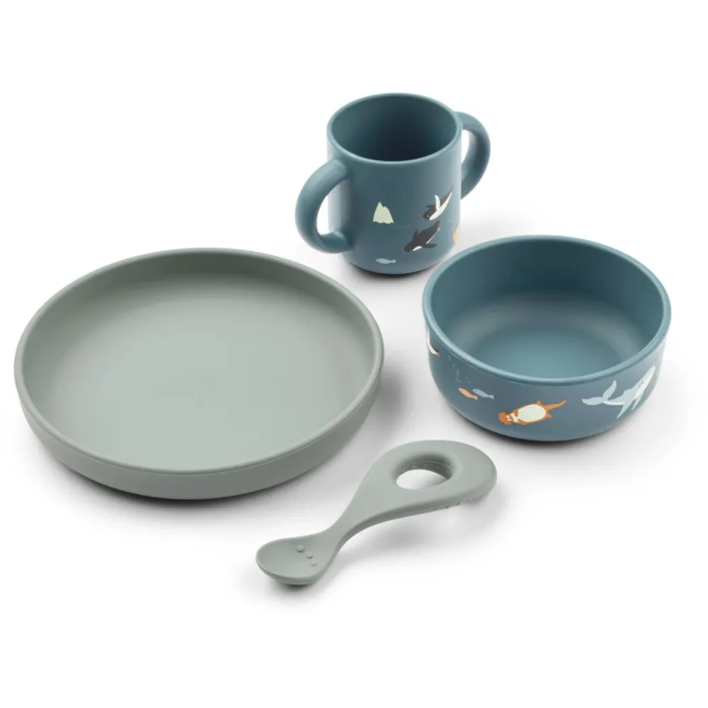 LIEWOOD Arctic Sea / Ocean View Vivi Grafisk tryk Tableware Sæt