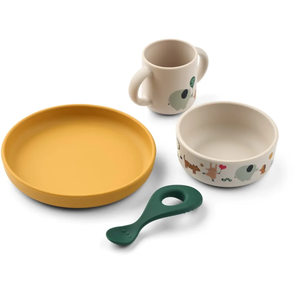 LIEWOOD Around World / Sandy Vivi Imprinted Tableware Sæt
