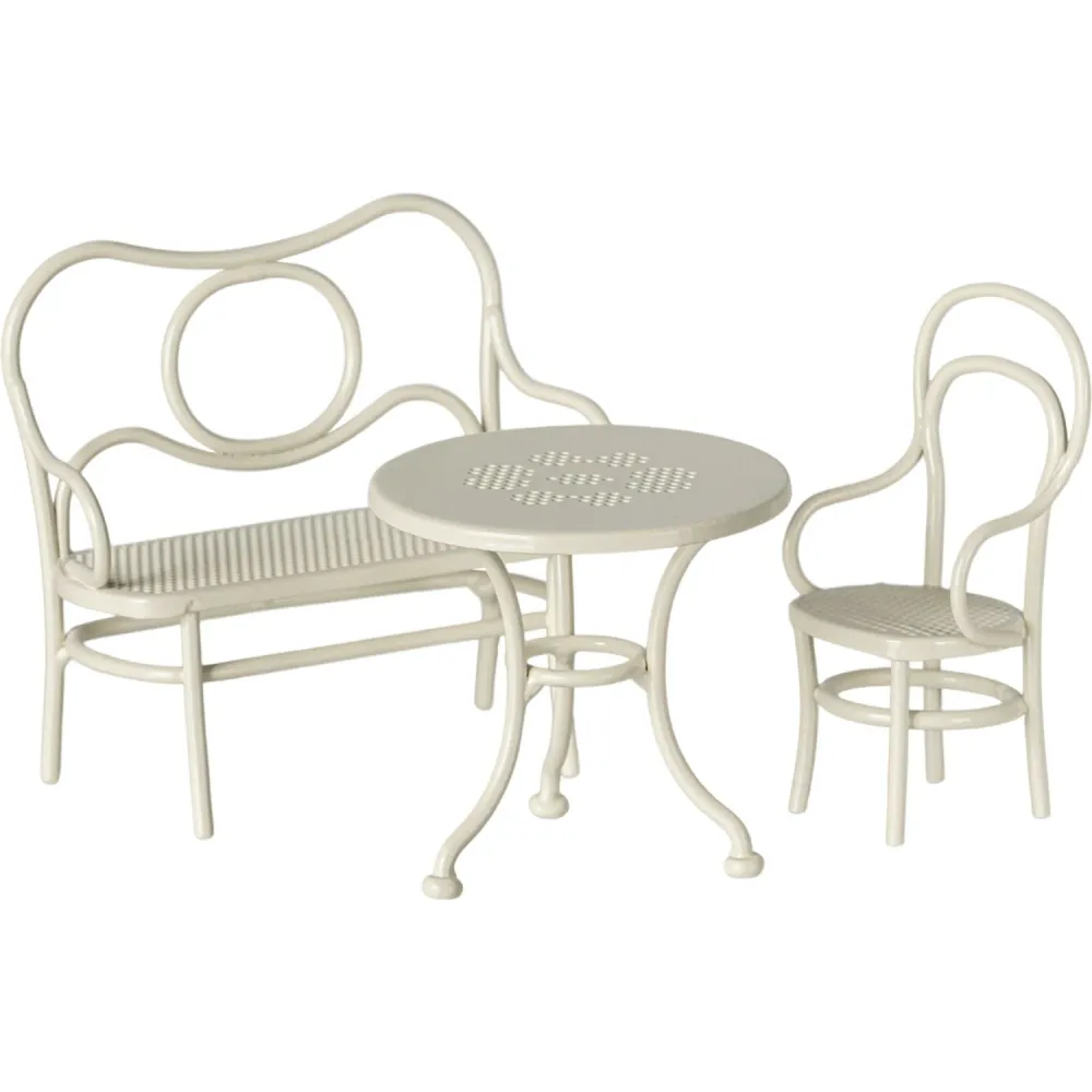 Maileg Café Sæt, Mus, Little - Off White