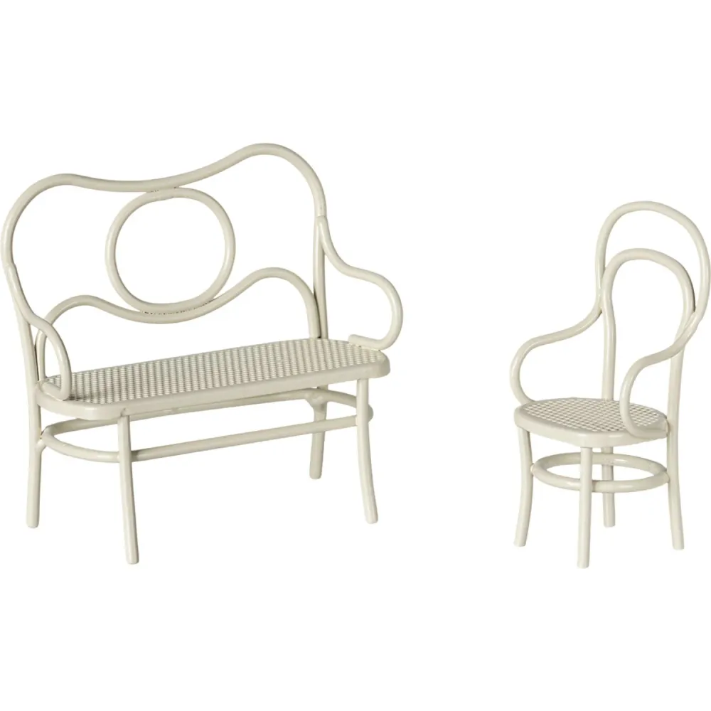 Maileg Café Sæt, Mus, Little - Off White