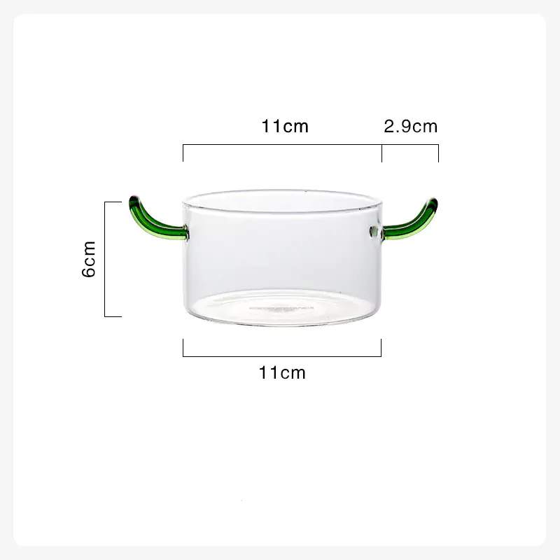 Nordic Borosilicate Fire-resistant Glass Salad Bowl