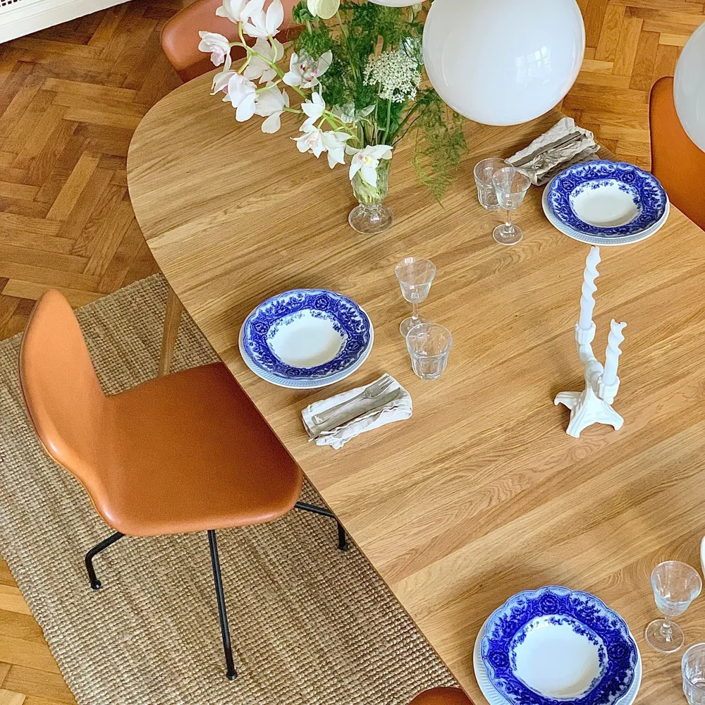 PLAYdinner Lamé, Dining Table Incl 2 Added Plates FLP