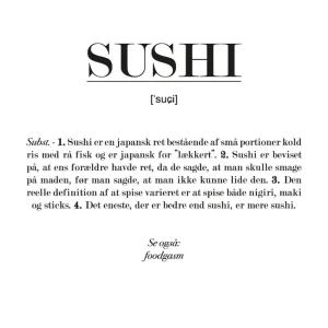 Sushi definition - plakat 70
