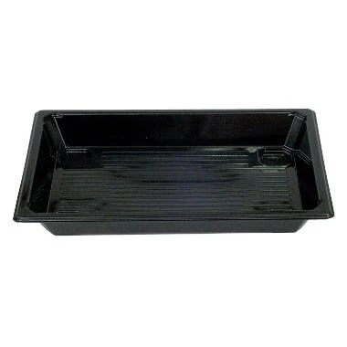 Sushibakke 215x147x25 mm RPET Sort,300 stk/krt