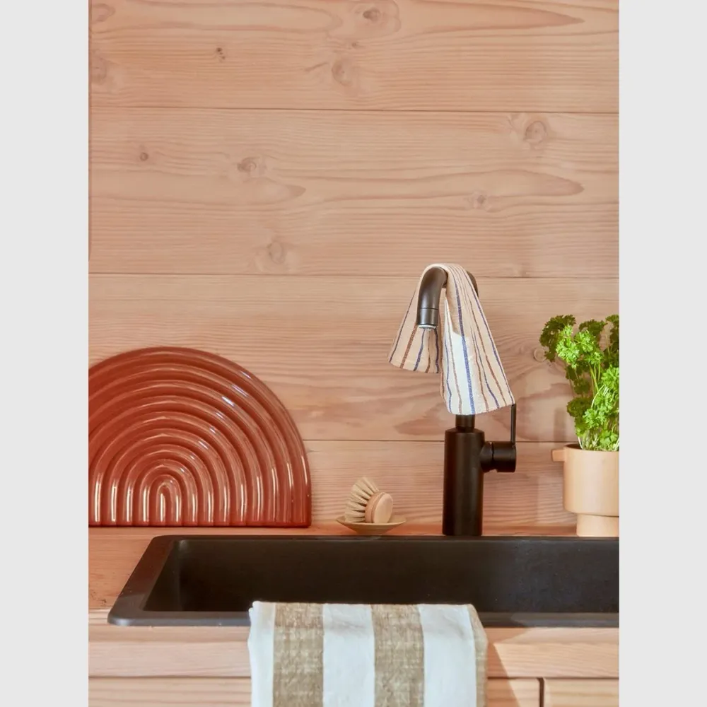 OYOY Living Kurin dish cloth - 28x28cm (3 stk.) - olive/offwhite