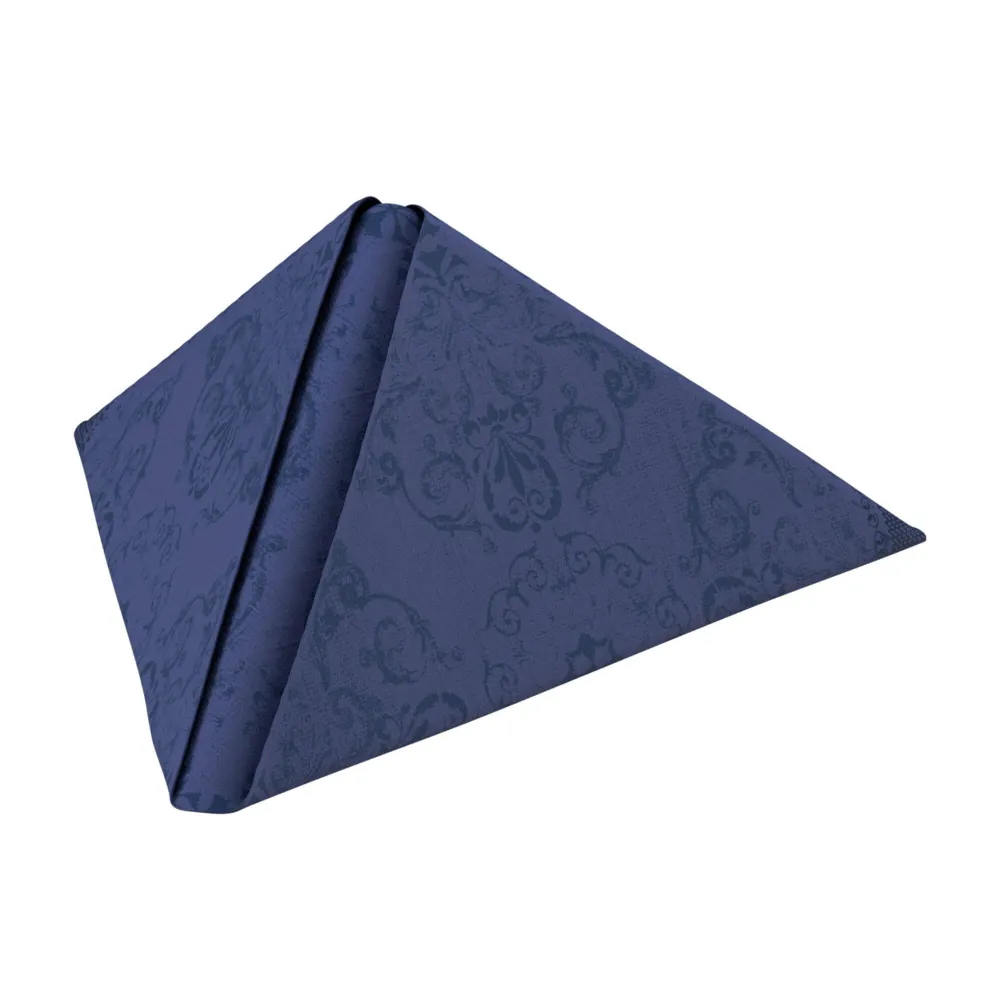 Middagsserviet, 1/4 Fold, 3-lags, 40x40, Opulent mørkeblå, Dunilin, ( 45 stk )