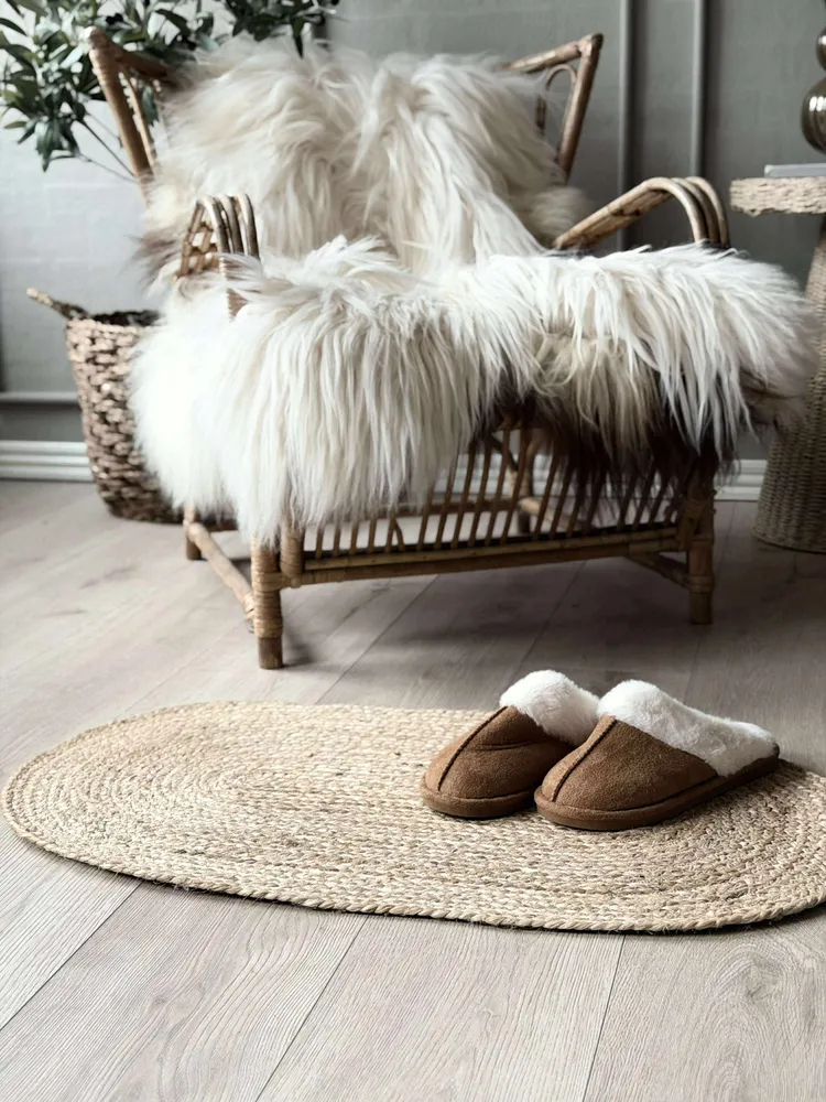 Dørmåtte Jute Oval