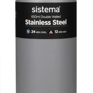 Termoflaske i Rustfrit stål - 650 ml, Grå