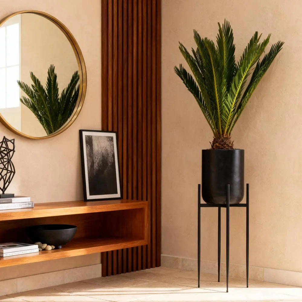 Cycas revoluta – Sæt af 2 – Potte 14 cm – Højde 45 cm