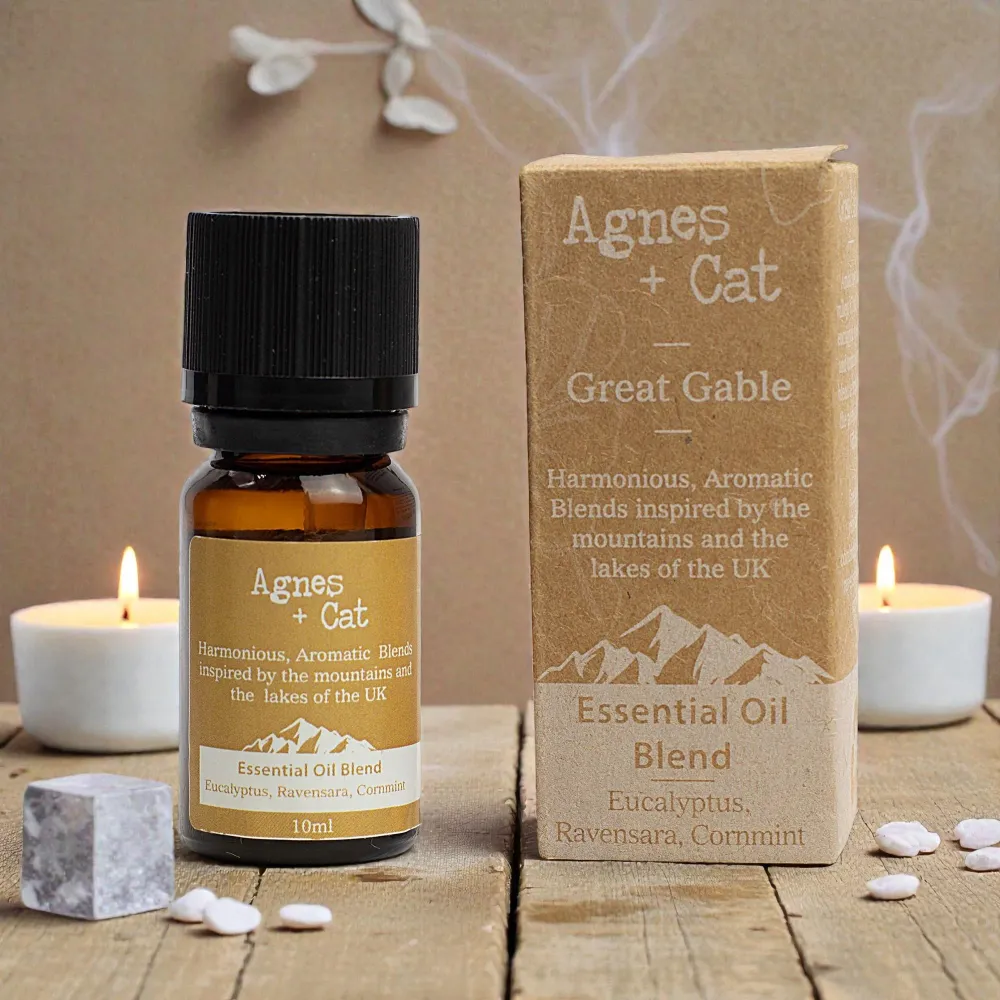 Agnes + Cat Æterisk Olieblanding – Great Gable – Eukalyptus, Ravensara & Majsmynte