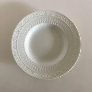 Royal Copenhagen Hvid Vifte Dyb Tallerken No. 11515