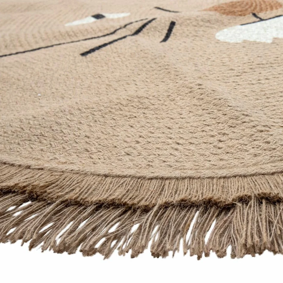 Bloomingville børnetæppe Harrison Rug brun