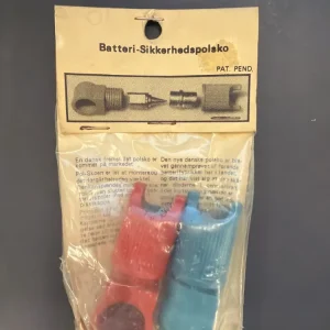 Batteri-sikkerhedspolsko – sæt (rød + blå)