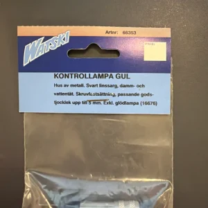 Watski Kontrollampe – Gul (panelmontering)