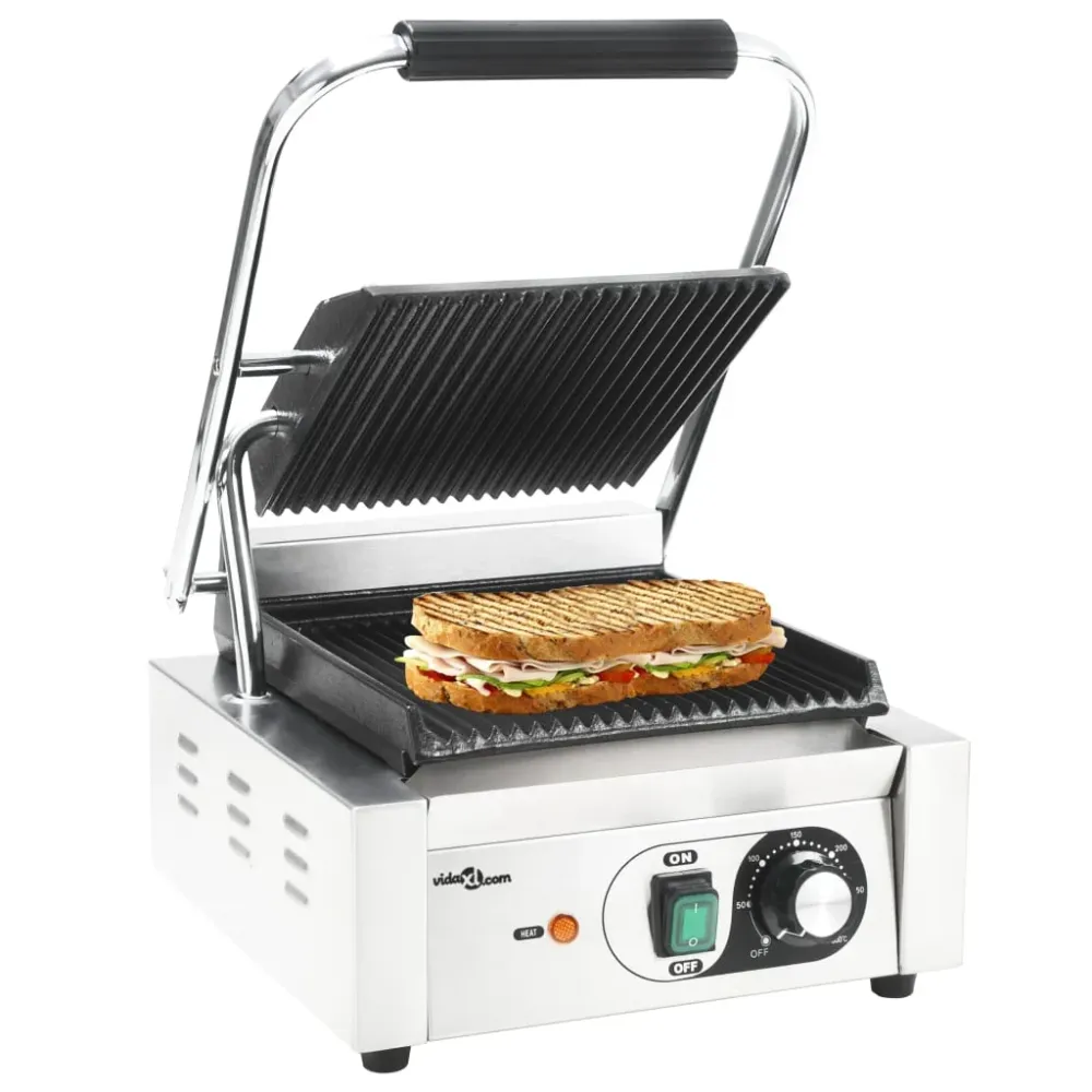 Rillet Paninigrill Rustfrit Hardened 1800 W 31X30,5X20 Cm
