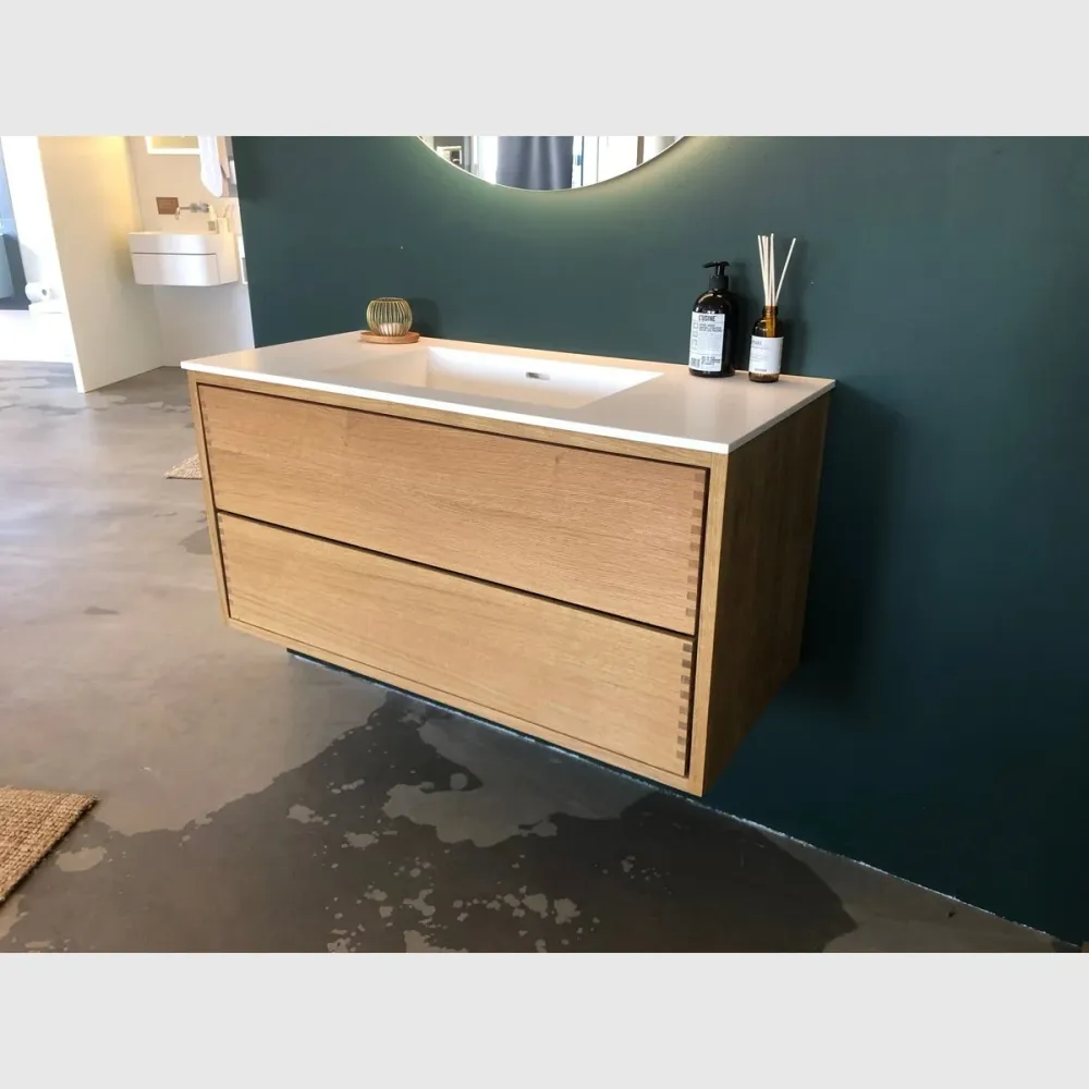 Corian bordplade med vask - Curva FCU52-30 - dybde 48cm 62cm