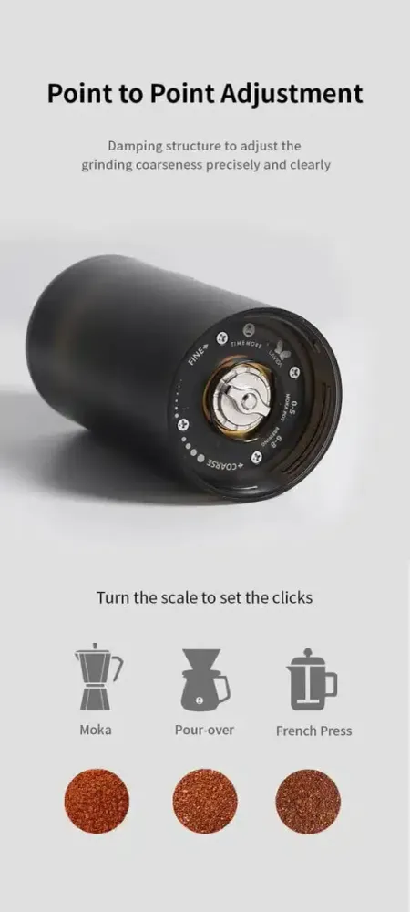 Timemore Grinder Go - bærbar elektrisk kværn