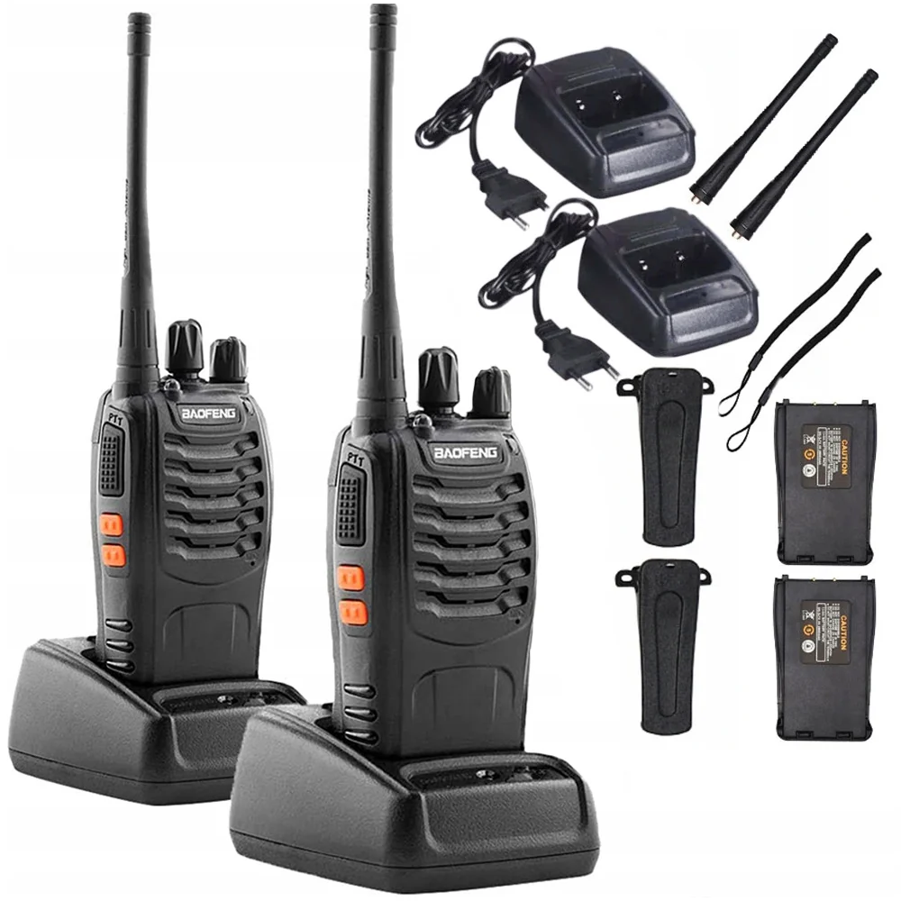 Walkie Talkies Sæt 2 stk. Kraftig med lang Rækkevide