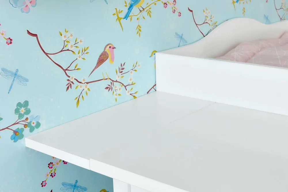 Udskiftningsbeslag hvid velegnet til 160 cm bred HEMNES kommode med panel