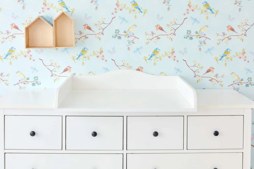 Udskiftningsbeslag hvid velegnet til 160 cm bred HEMNES kommode med panel