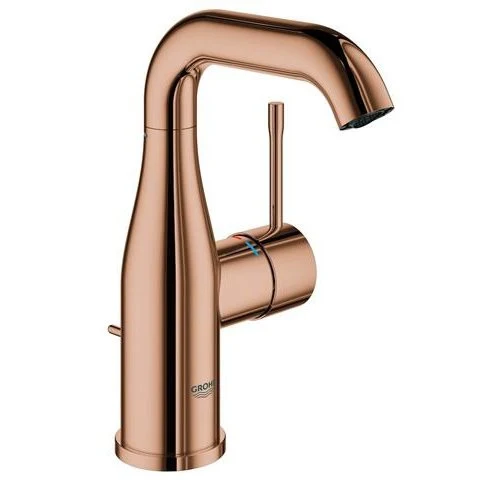 Grohe Essence New M size håndvaskarmatur m/bundventil - poleret snug sunset