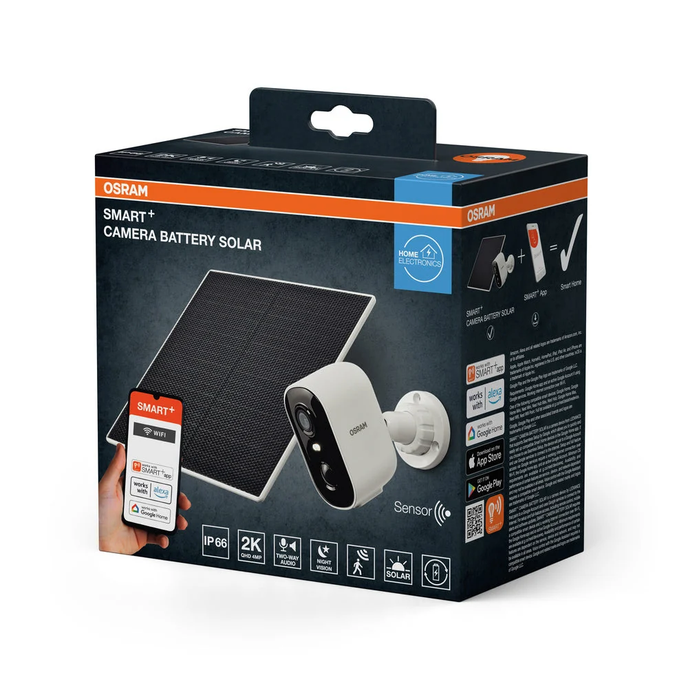 OSRAM SMART+ Outdoor Battery kamera inkl. solcelle WiFi