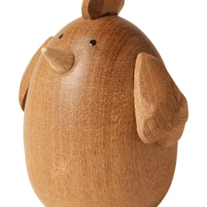 Høne H8,8 cm mahogni brun