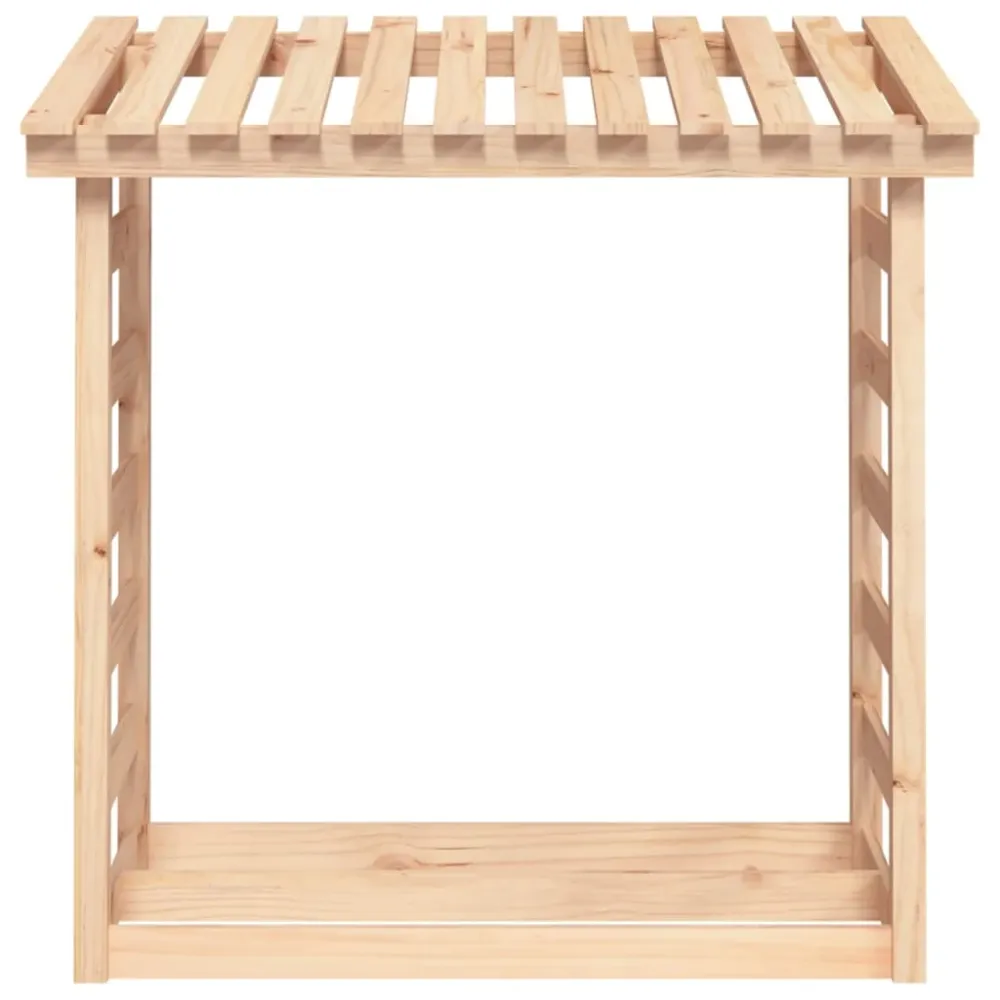 Brændestativ 108X64,5X110 Cm Massivt Fyrretræ Hvid