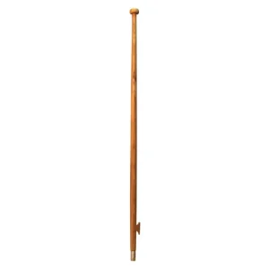 Eude, Teaktræsflagstang med Teak-klamp og Rustfrit Stålhus, 589081 – Størrelse: 125cm