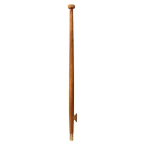 Eude, Teaktræsflagstang med Teak-klamp og Rustfrit Stålhus, 589081 – Størrelse: 90cm