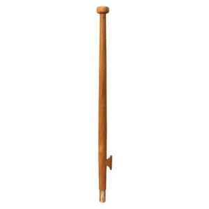 Eude, Teaktræsflagstang med Teak-klamp og Rustfrit Stålhus, 589081 – Størrelse: 75cm