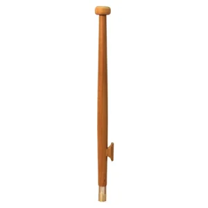 Eude, Teaktræsflagstang med Teak-klamp og Rustfrit Stålhus, 589081 – Størrelse: 60cm
