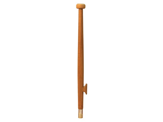 Eude, Teaktræsflagstang med Teak-klamp og Rustfrit Stålhus, 589081 – Størrelse: 60cm