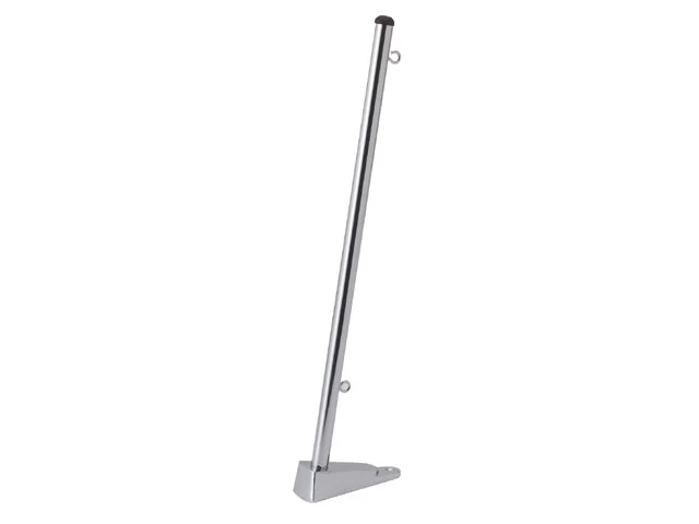 Talamex, Flagstang med Fod i Forkromet Messing, Kliksystem – Størrelse: 50cm