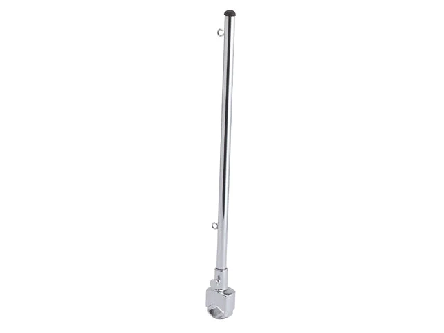 Talamex, Flagstang med Kliksystem og Stilleskrue, Forkromet Messing – Størrelse: 50cm