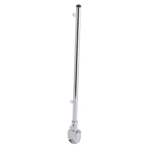 Talamex, Flagstang med Kliksystem og Stilleskrue, Forkromet Messing – Størrelse: 35cm