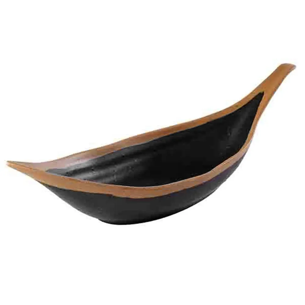 (6 stk.) Bladskål - CROCKER - melamin - 0,17 Liter - brun/terracotta