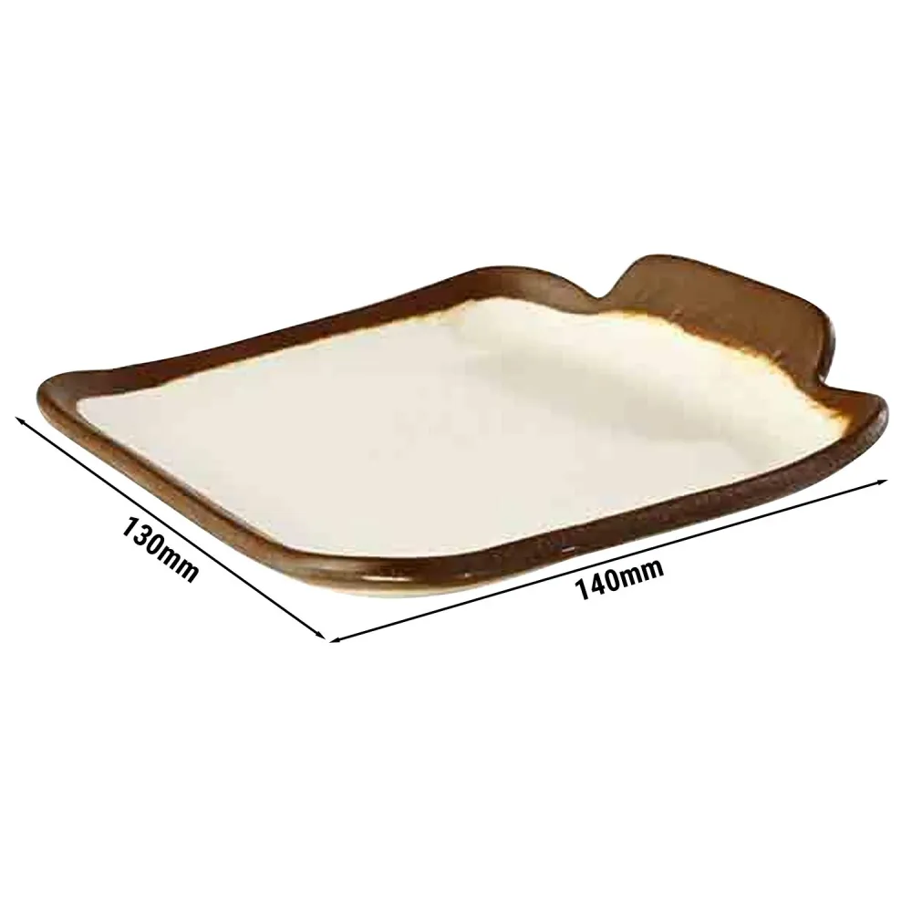 (6 stk.) Tallerken - CROCKER - Melamin - 140x130mm