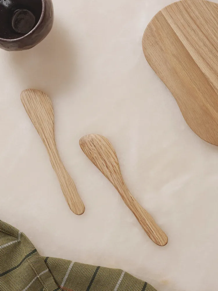 Cairn Butter Knives - Set 2 - Egtræ
