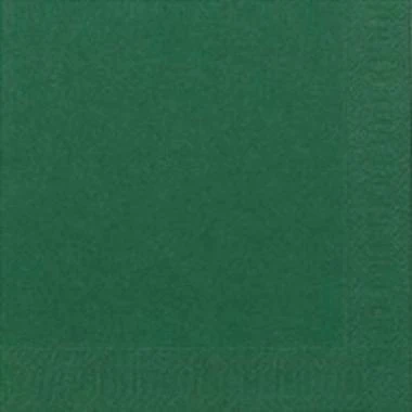 Frokostserviet, 1/4 Fold, 3-lags, 33x33, Duni, Mørkegrøn, ( 125 stk )