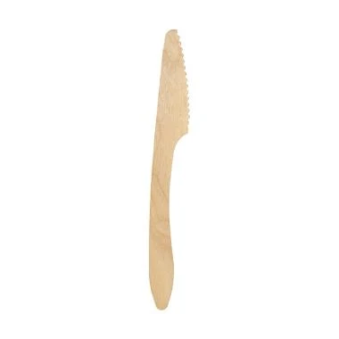 Kniv 190 mm Dinner lux voksbehandlet Naturally decomposing Træ,10 pk x 100 stk/krt