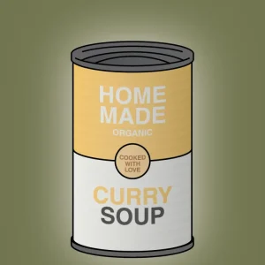 plakat: dåse med curry soup - secret meadow 60