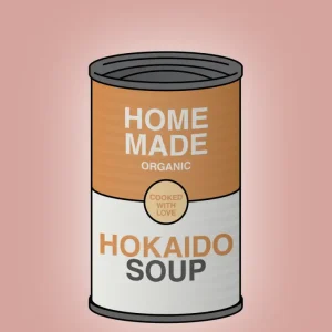 plakat: dåse med hokaido soup - bubble shell 60